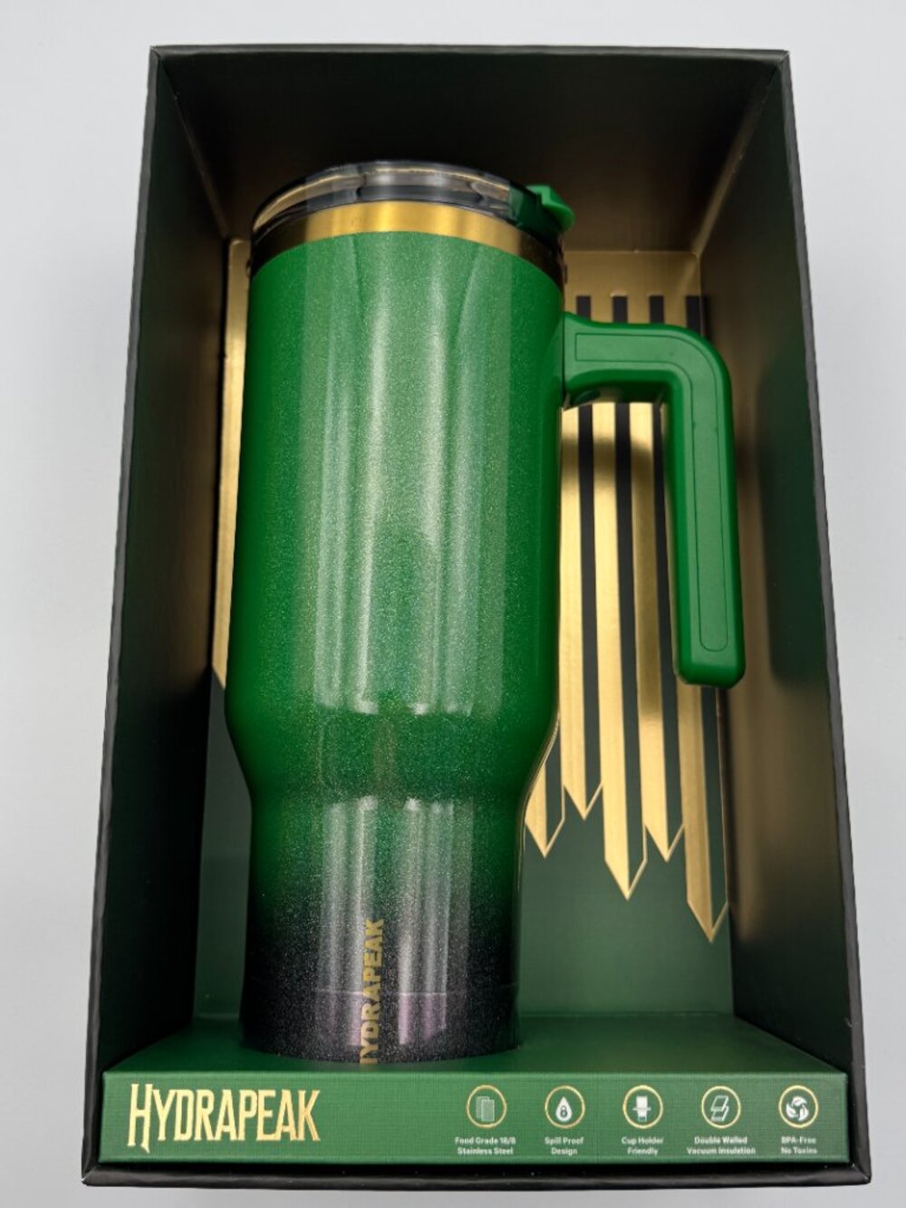 Hydrapeak Voyager 40 oz Limited Edition Wicked Elphaba Inspired Green Hot/Cold - Picture 2 of 13